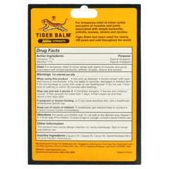 Tiger Balm Ultra Strength Pain Relief Ointment, 0.63 oz Jar, Relieves Backaches, Sore Muscles, Strains