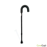 CaneCraft Round Handle (Standard) Aluminium Cane Black