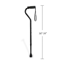 CaneCraft Offset Handle Cane Black