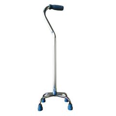 CaneCraft Small Base Quad Cane Chrome