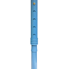 CaneCraft Offset Cane with TPR Handle, Aqua Blue
