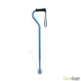 CaneCraft Folding Cane with TPR Handle, Aqua Blue