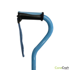 CaneCraft Folding Cane with TPR Handle, Aqua Blue