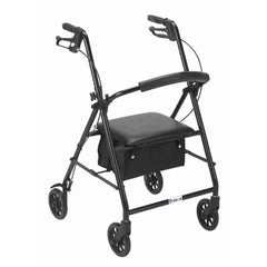 BREEZE STEEL ROLLATOR WITH 6" WHEELS, BLACK