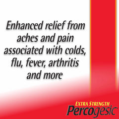 Percogesic Extra Strength Pain Relief, Aspirin Free Fast Acting Relief, Acetaminophen and Diphenhydramine, 40 Tablets