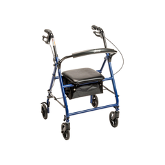 BASIC STEEL ROLLATOR WITH 6" WHEELS, BLUE