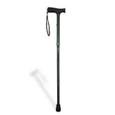 CaneCraft Folding Cane with Non-Slip Plastic Handle, Green