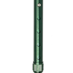 CaneCraft Folding Cane with Non-Slip Plastic Handle, Green