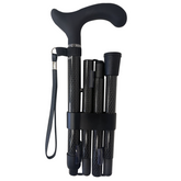 Folding Carbon Fiber Cane - Black