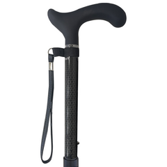 Folding Carbon Fiber Cane - Black