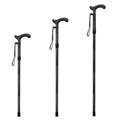 Folding Carbon Fiber Cane - Black