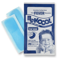 BeKoool Kids Cooling Gel Sheets Non Medicated, Fever Relief, 6 Count