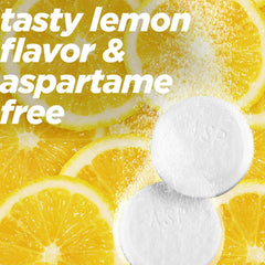 Alka-Seltzer Plus Powerfast Fizz Severe Night Cold Medicine, Lemon Effervescent Tablets, 24 Count