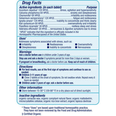 Genexa Kid's Calm Keeper Stress Relief for Kids | Reduces Fatigue & Eases Tension | Soothing Natural Vanilla & Lavender Flavor | Certified Vegan, Gluten Free, & Non-GMO | 60 Chewable Tablets