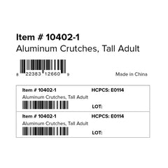 Drive Medical Aluminum Crutches with Accessories