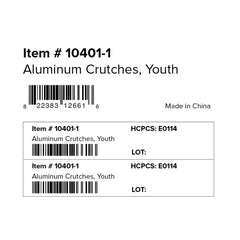 Drive Medical Aluminum Crutches with Accessories