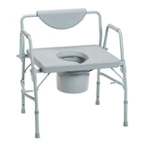 Drive Medical Deluxe Bariatric Drop-Arm Commode