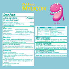 Mylicon All-In One Tummy for Kids, Bubble Gum Flavor, 4