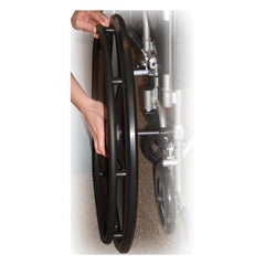 Drive Medical Poly-Fly High Strength, Lightweight Wheelchair/Flyweight Transport Chair Combo