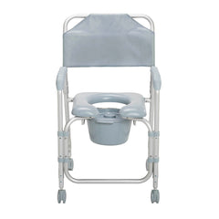Drive Medical Aluminum Shower Chair and Commode with Casters