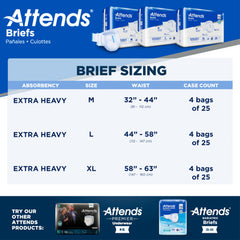 Attends Briefs Extra Heavy Absorbency