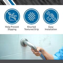 BodyMed Chrome Plated Steel Grab Bar