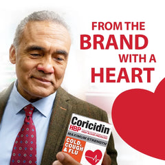 Coricidin HBP Maximum Strength Multi-Symptom Flu Medicine, Tablets, 24 Ct