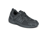 OrthoFeet Monterey Bay Tie-Less Black Men's Sneakers