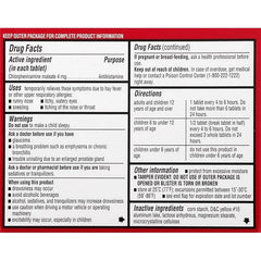 Leader 4 Hour Allergy Relief, Chlorpheniramine Maleate Tablets, Antihistamine, 4 mg, 100 Count, Pack of 2