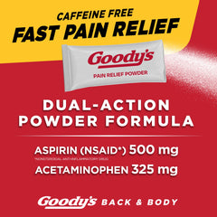 Goody's Back and Body Pain Relief Powder, Body Aches & Pains Relief, 24 Powder Sticks
