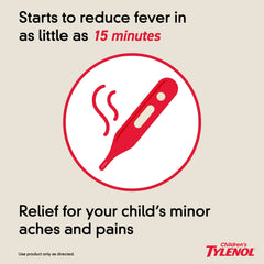Children's Tylenol Pain + Fever Medicine, Dye-Free, Cherry