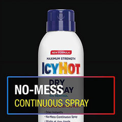 Icy Hot Original Muscle & Joint Pain Relief Dry Spray with Menthol, 4oz