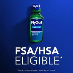 Vicks NyQuil Cold and Flu Liquid, Nighttime Cold Medicine for Adults, Original, 12 fl oz