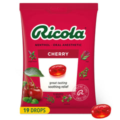 Ricola Cherry Throat Drops | Delicious Throat Refreshment & Oral Anesthetic
