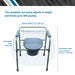 BodyMed 3-in-1 Steel Commode