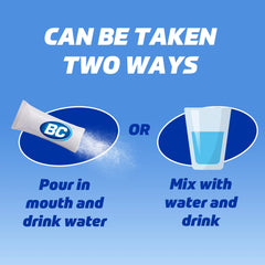 BC Powder Original Strength Pain Reliever, Aspirin Dissolve Packs, Body Aches & Pains Relief, 50 Ct