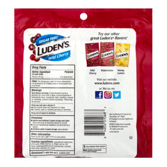 Luden's Sore Throat Drops, for Minor Sore Throat Relief, Sugar Free Wild Cherry Throat Remedy, 75 Ct
