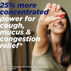 Alka-Seltzer Plus Maximum Strength Cough, Mucus & Congestion Medicine, Day+Night, Powermax Liquid Gels, 24 Count