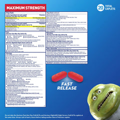 Mucinex Fast-Max Day Cold & Flu & Nightshift Severe Cold & Flu Medicine, Cough Relief, 20 Caplets