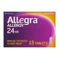 Allegra Adult 24-Hour Allergy Relief Tablets, Non-Drowsy Allergy Medicine, 180 mg Pill,