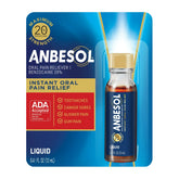 Anbesol Instant Oral Pain Relief, Benzocaine, Liquid Maximum Strength, 0.41 fl oz.