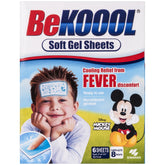 BeKoool Kids Cooling Gel Sheets Non Medicated, Fever Relief, 6 Count