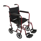 Compass Health ProBasics Aluminum Transport Chair with Footrests
