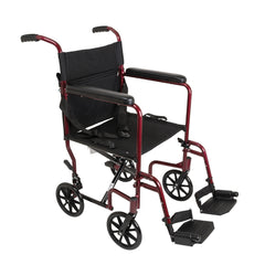 Compass Health ProBasics Aluminum Transport Chair with Footrests