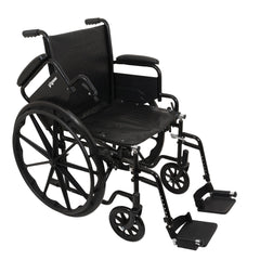 Compass Health ProBasics K1 Wheelchair with Flip-Back Desk Arms, Swing-Away Footrests