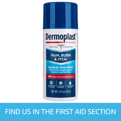Dermoplast Pain Relief Spray for Minor Cuts, Burns and Bug Bites, 2.75 oz
