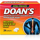 Doan's Extra Strength Backache Pain Reliever, Caplets, 24 Count
