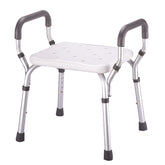 Molded Shower Bench with Arms/No-Back