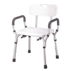 Molded Shower Bench with Arms/No-Back