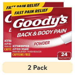Goody's Back and Body Pain Relief Powder, Body Aches & Pains Relief, 24 Powder Sticks